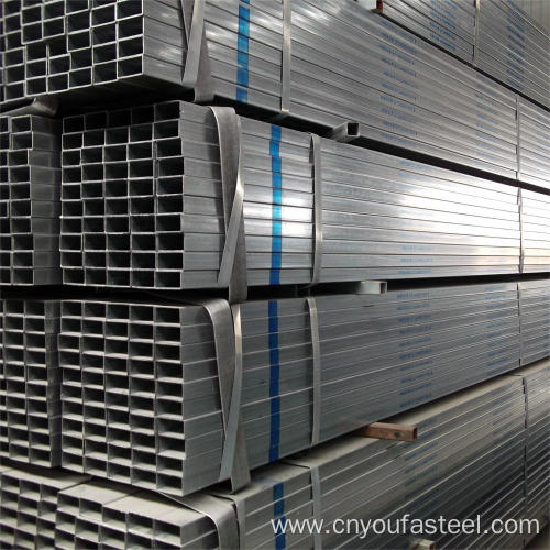 Square Rectangular Galvanized Steel Pipe for Construction